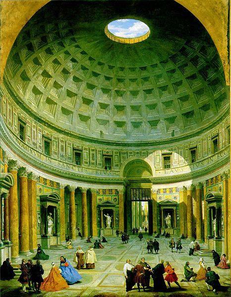 Giovanni Paolo Pannini The interior of the Pantheon Germany oil painting art